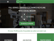 Tablet Screenshot of isidorerecycling.com